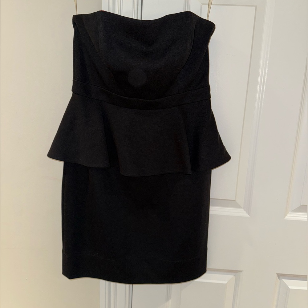 Shoshanna Black Strapless Dress Size 6 EUC